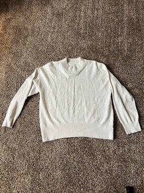 a new day Cream Lightweight Turtleneck Sweater